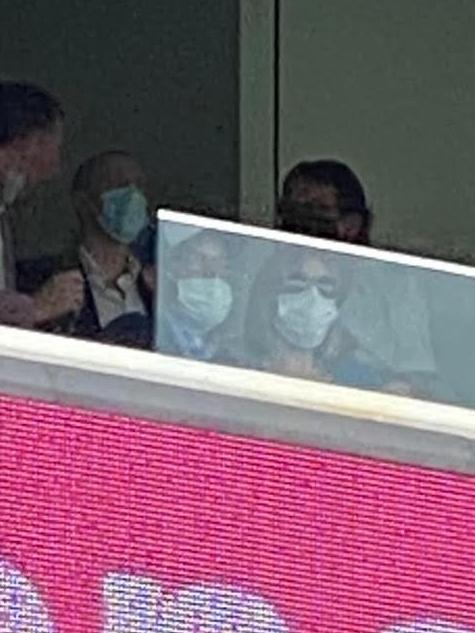 The SCG Members’ box on Friday.