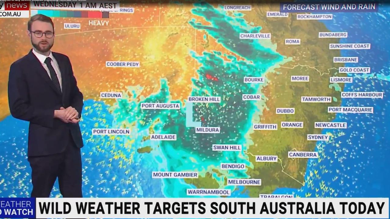 Severe weather and major flood warnings in place today in South Australia.