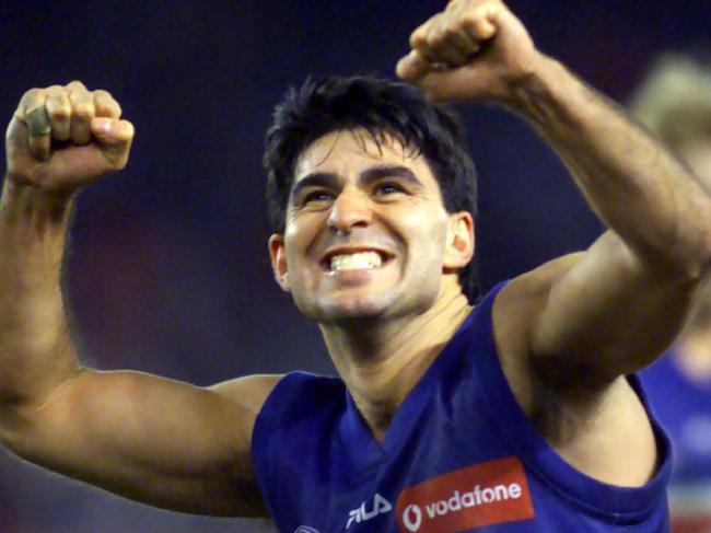 Footballer Jose Romero. AFL football - Essendon vs Western Bulldogs match at Colonial Stadium 28 Jul 2000.