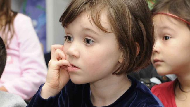 Taronga's mobile zoo visits ABC Learning in St Leonard's. Pictured is Anwen O'Farrell, 4.