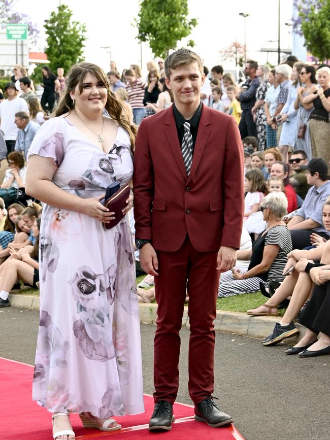 Highfields State Secondary college formal at Highfields Cultural Centre. Gabbi Mitchell and Nick Turnbull