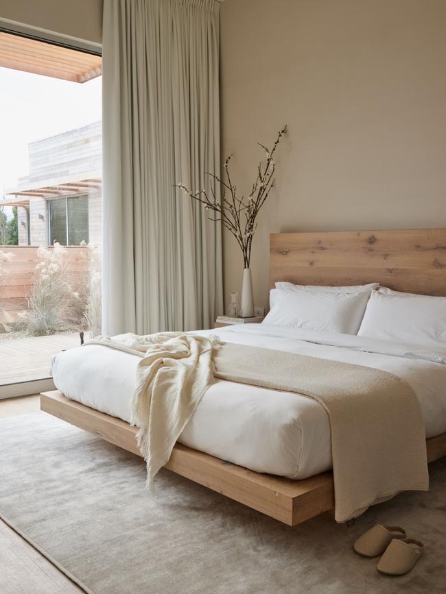 Bedroom at Shou Sugi Ban House. Picture: Fredrika Stjarne