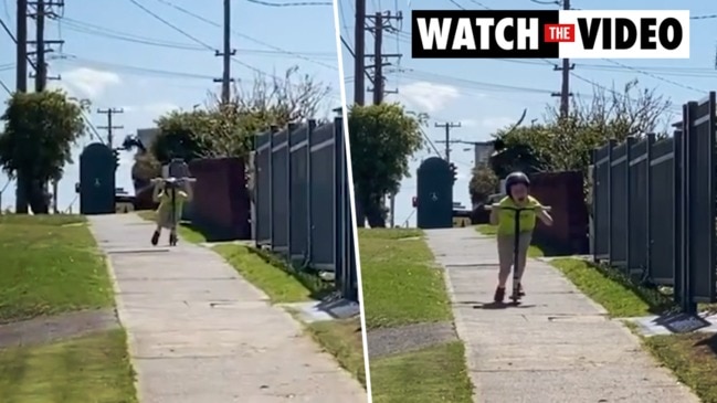 Boy swooped by magpie in viral video