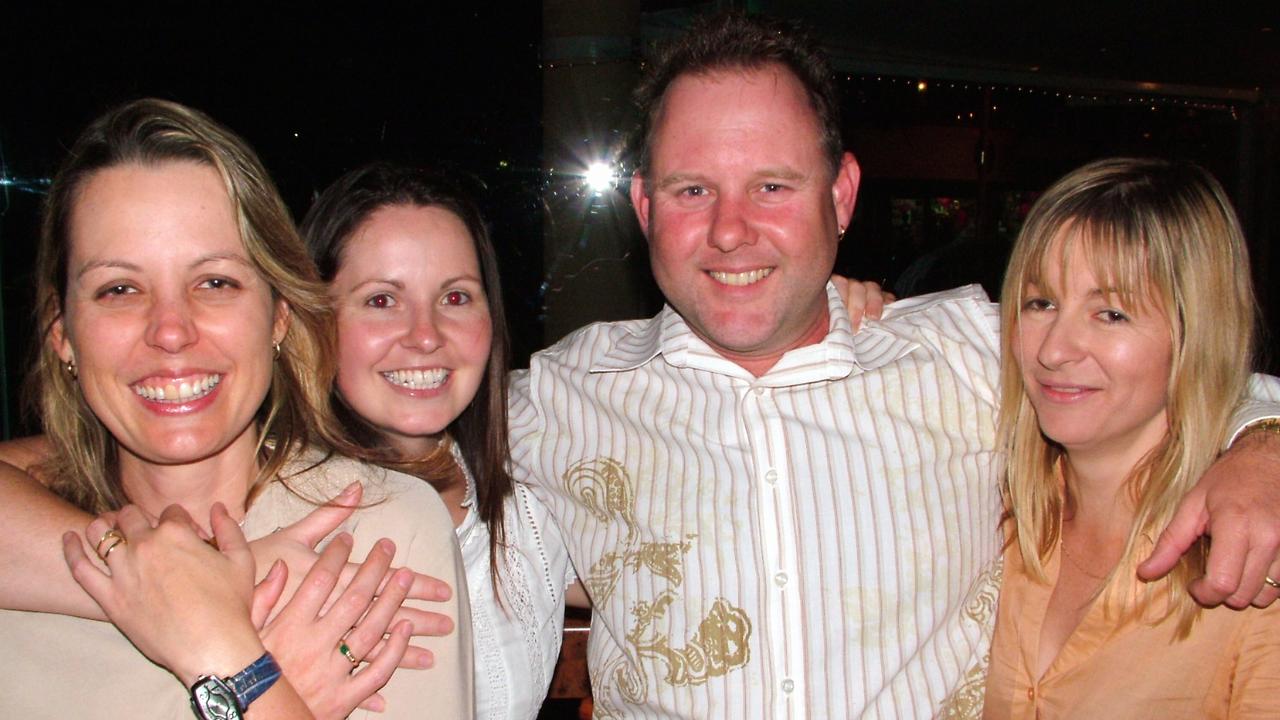 Elyse, Christine, Ian and Sue at Vibes nightclub in April 2005. Picture: Sharyn Rosewarne.