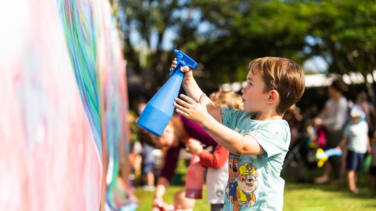 Children had at absolute blast at Messy Play Nambour on Wednesday. Photo: Joseph Byford Photography