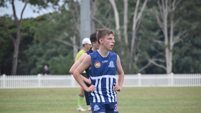 AIC First XVIII AFL footy game between Ambrose Treacy College and St Edmund's College. Wednesday March 8. Picture, Nick Tucker.