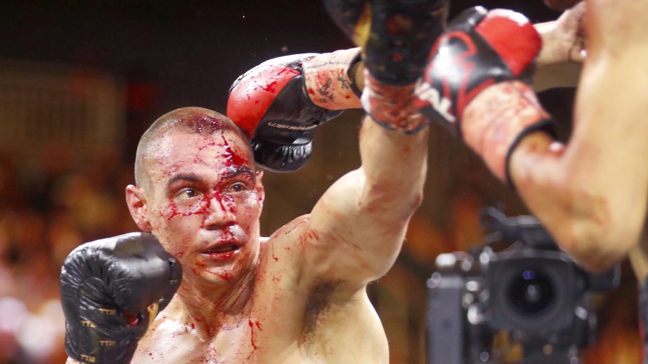 Tim Tszyu lost his fight against Sebastian Fundora. (Photo by Steve Marcus/Getty Images)