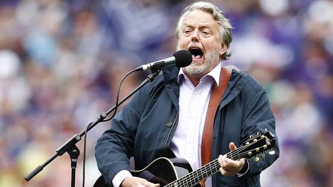 Mike Brady has been singing ‘Up there Cazaly’ for 40 years. Picture: Michael Klein