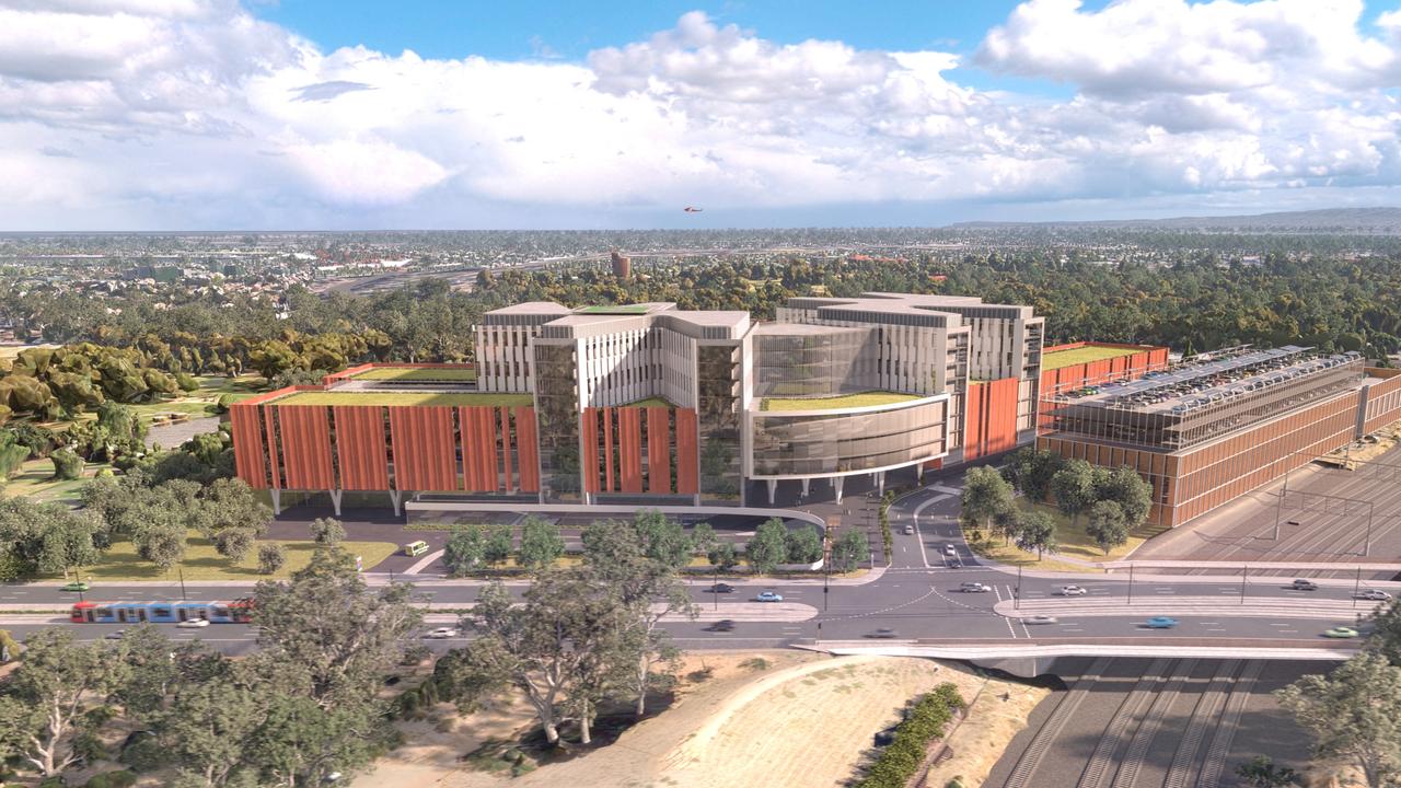 New artist impressions of the Women's and Children's hospital planned for Adelaide. Picture: SA Government