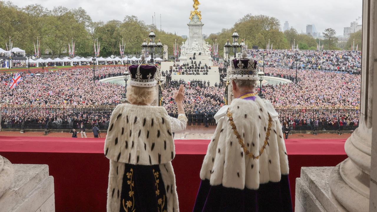 The Bridgerton actor was joined alongside ITV hosts Tom Bradby and Julie Etchingham on the day of the coronation. Picture: Chris Jackson/Getty Image