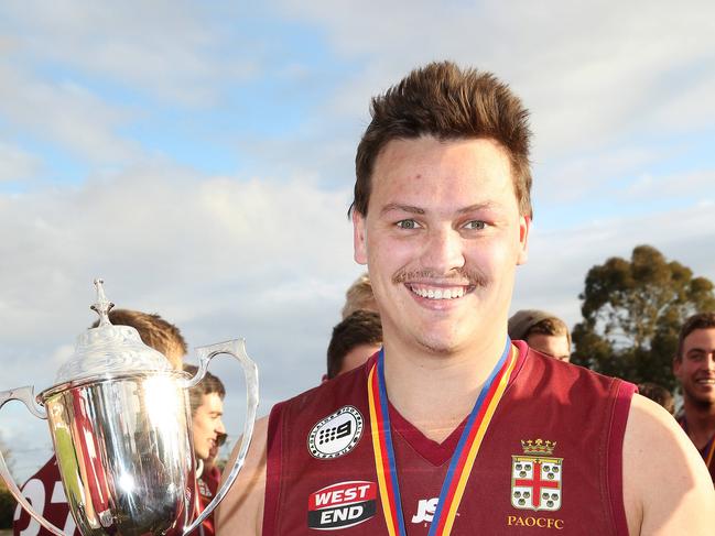 PAOC star Hayden Jolly was at his best against Tea Tree Gully. Picture: Stephen Laffer