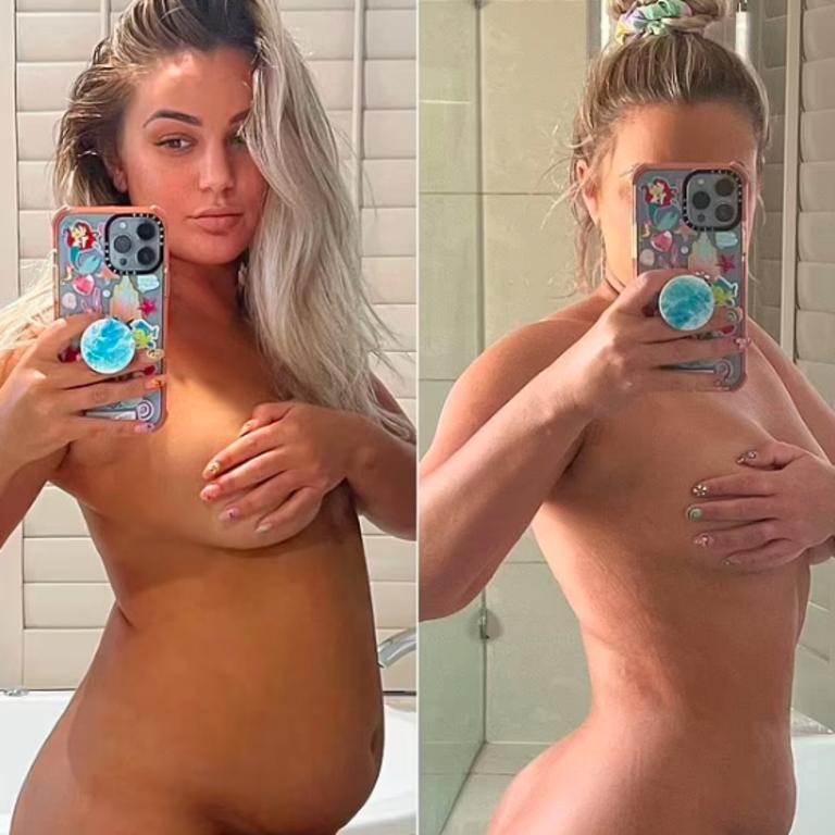 Karina Irby has been slammed by her followers for sharing that she’d recently lost some weight. Picture: Instagram