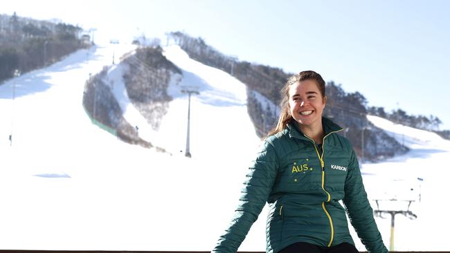 Australian Mogul Skier Britt Cox.