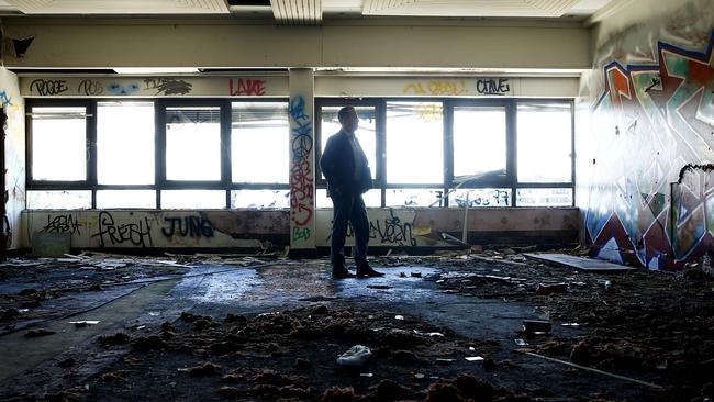 What the Balmain Leagues Club site in Rozelle looks like at the moment. Picture: John Appleyard