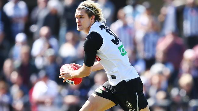 Darcy Moore is hopeful he is over his hamstring woes. Picture: Getty Images