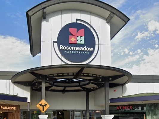 Motorbike rider hospitalised after crash near Rosemeadow Marketplace. Picture: Google