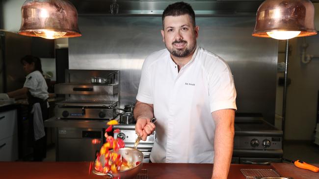 Chef Dan Arnold charges a fee to diners who cancel late or fail to turn up for their booking, which he says had helped prevent no-shows at his Fortitude Valley restaurant. Picture: Annette Dew