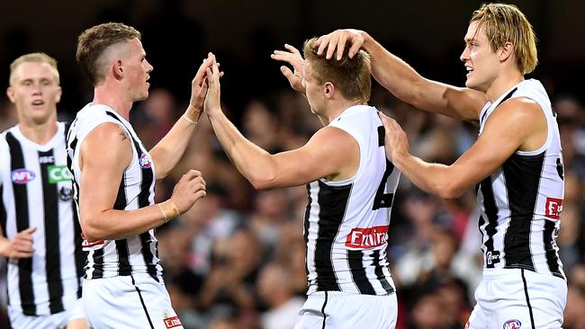 Nathan Buckley wasn’t happy with his side’s defensive efforts against Brisbane. Picture: Getty Images