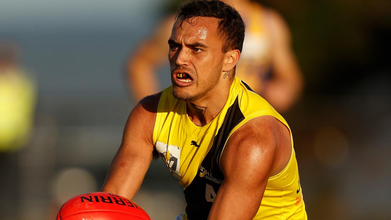 Sydney Stack has been recalled to the Richmond senior side. Picture: Getty Images