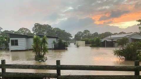 More than 30 houses in Corindi were inundated with water following a ferocious storm on Thursday February 25, 2021.