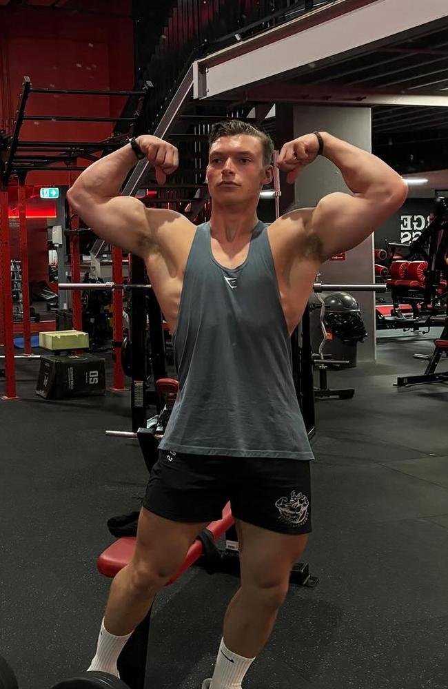 The Mercury's best gym buff 2024: Julian Pangrazzi. Picture: Supplied/@julian.panga