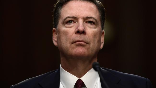 Former FBI director James Comey, who has been highly critical of Mr Trump since the President fired him. Picture: Brendan Smialowski/AFP