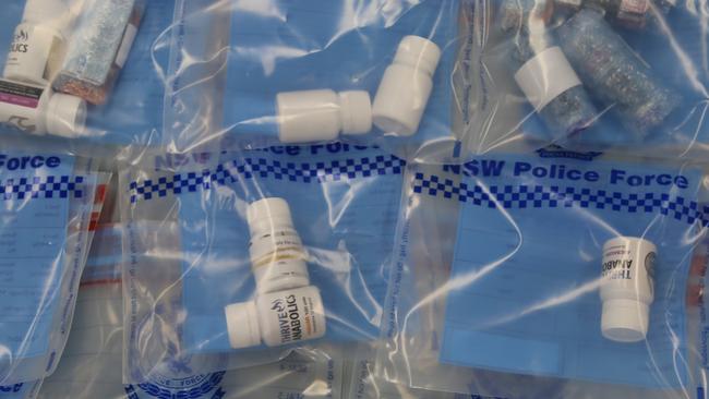 Anabolic steroids seized by police. Pictures Police media