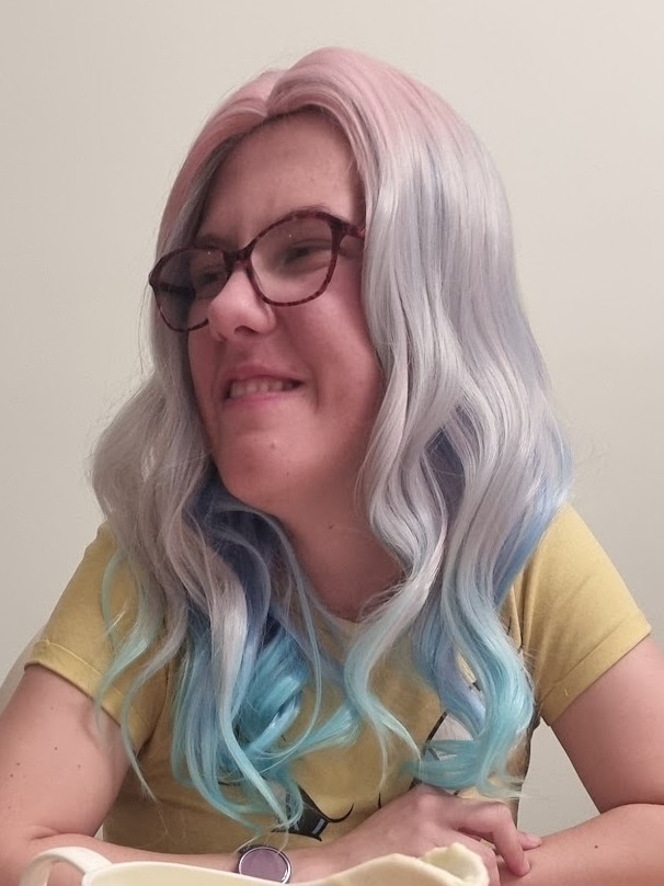 Brooke wearing a wig. Picture: Supplied