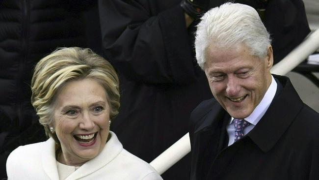 Former Democratic presidential candidate Hillary Clinton and former president Bill Clinton both earned large book advances. Picture: AFP