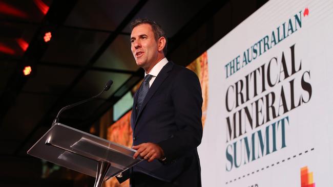 Treasurer Jim Chalmers at The Australian's Critical Minerals Summit at Barangaroo. Photo: John Feder/The Australian.