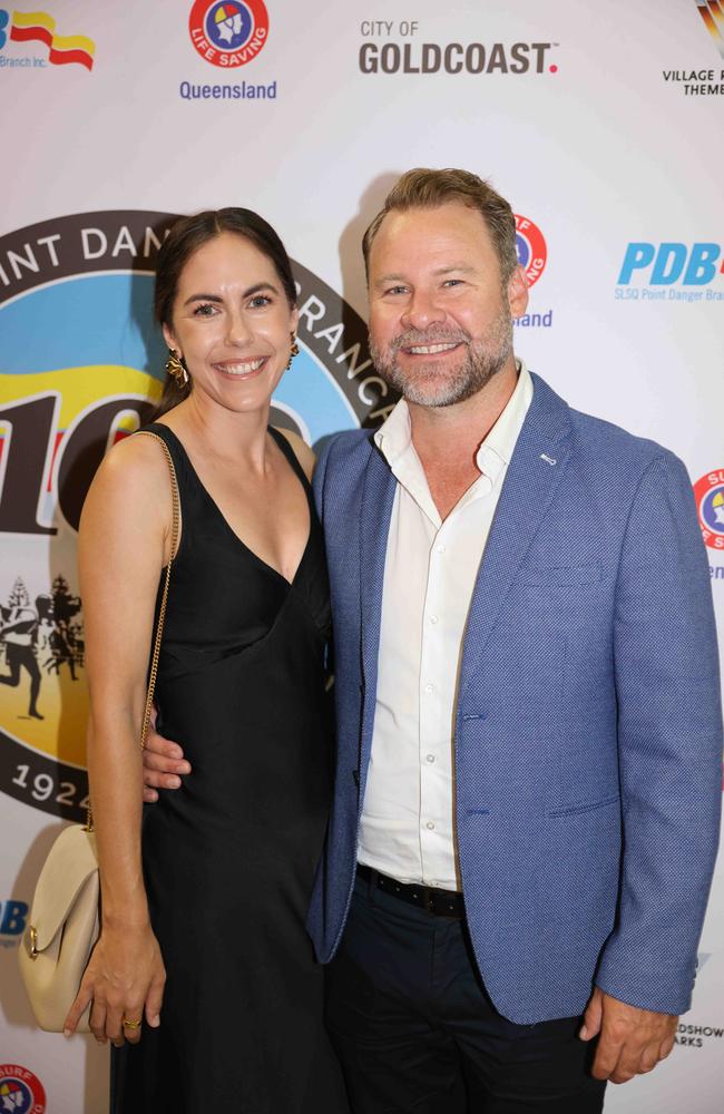 Mandy Ryan and Josh Martin at the Surf Life Saving Queensland Point Danger Branch centennial celebration at Sea World for Gold Coast at Large. Picture, Portia Large.