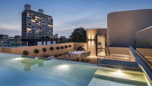 The Penthouse at 30 Anderson Street, South Yarra.