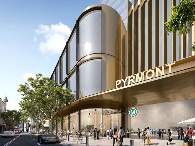 Artists impression of the planned Pyrmont station