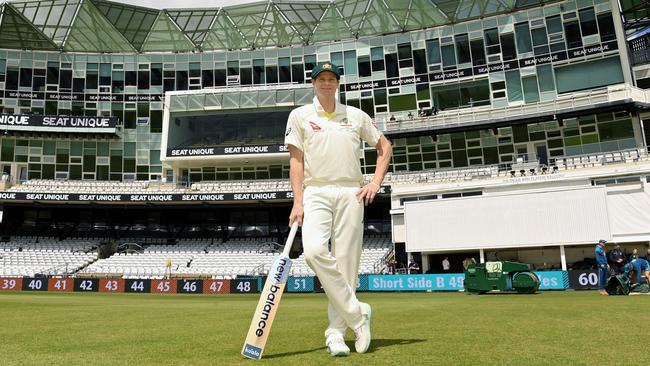 Steve Smith looks relaxed and confident ahead of his milestone 100th Test match in what promises to be a cauldron at Headingley. Picture: Getty Images