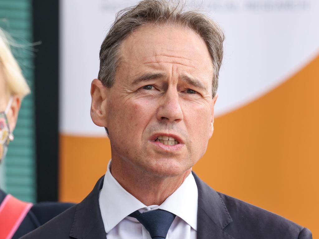 Health Minister Greg Hunt hailed the Australian-made technology. Photo: NCA NewsWire/Ian Currie