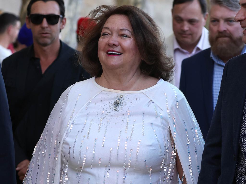 NCA. PARIS FRANCE 2024 OLYMPIC GAMES. August 5- Day 10Gina Rinehart hosts athletes on a boat for dinner on the Seine River in Paris after completing competition. Picture: Adam Head