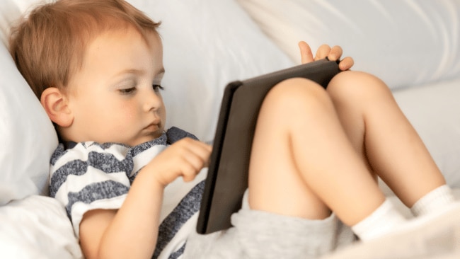 Is your child glued to their device a lot of the time? Image: iStock 