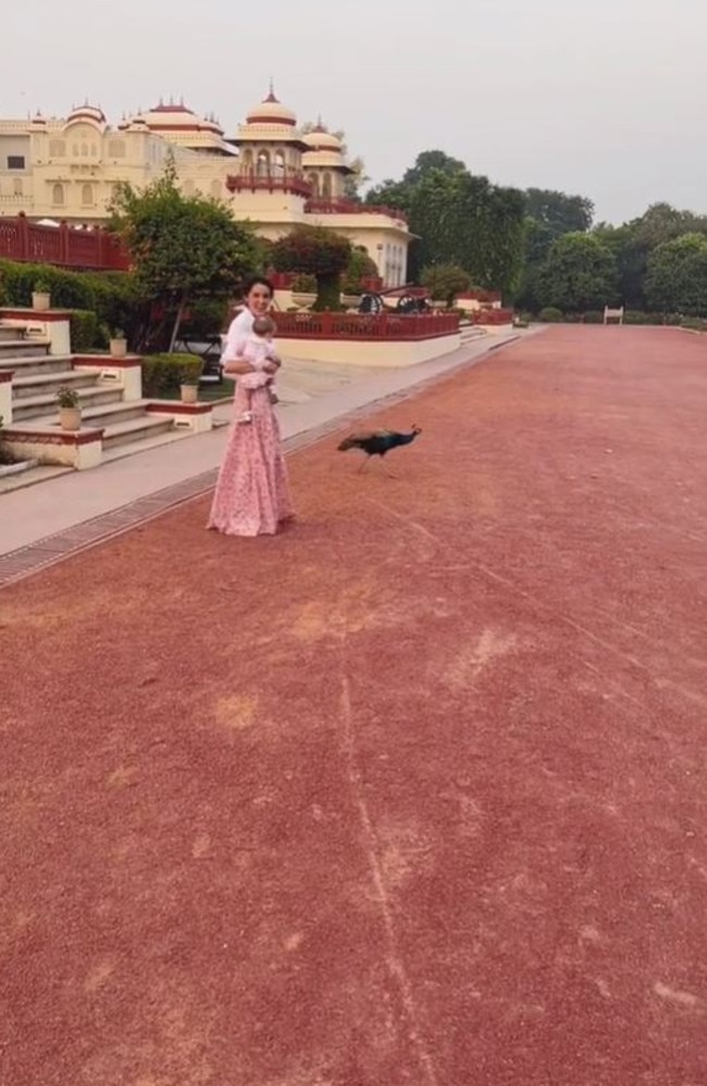 The former palace was once the royal residence of the Maharajah of Jaipur. Picture: TikTok/rosannafalconer