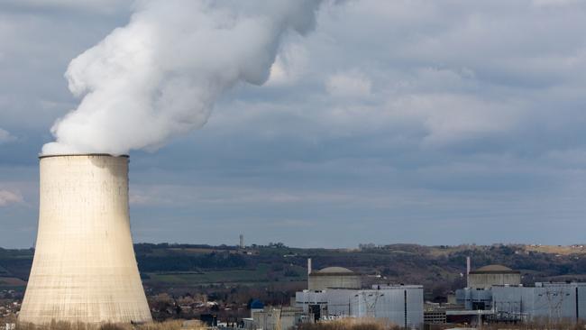 Vapour rises from a cooling tower next to containment buildings at the Golfech Nuclear Power Plant, operated by Electricite de France, in the French commune of Golfech. Picture: Matthieu Rondel/Bloomberg via Getty Images