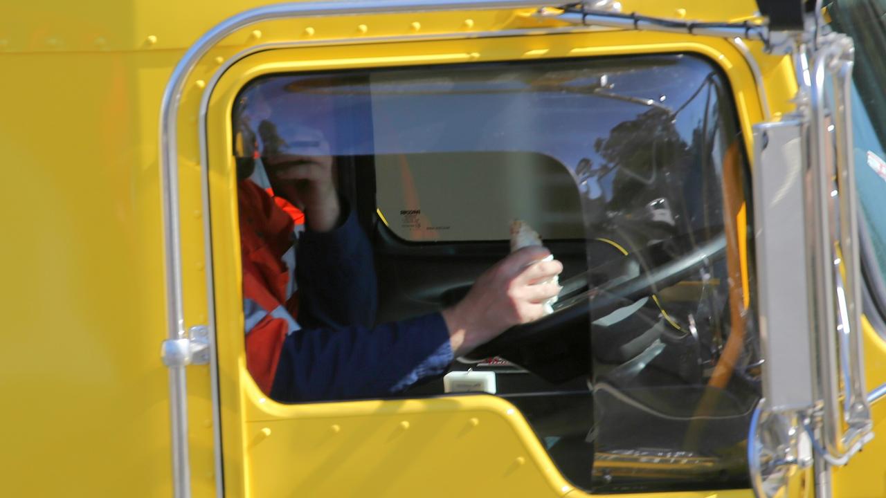 A snack for a truckie on South Dowling St. Picture: John Grainger