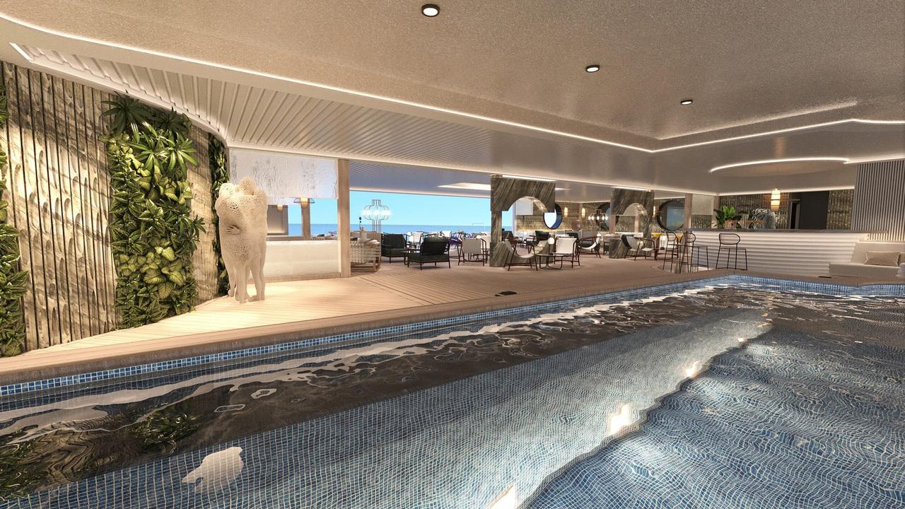 The ship will have a wellness centre and pool, one of three on-board. (Picture: Storylines)