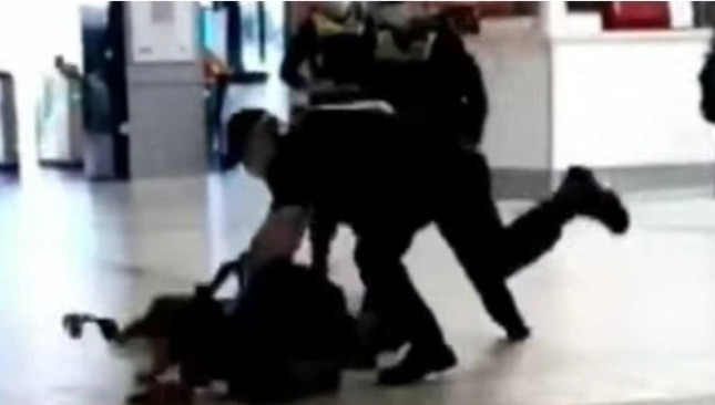 Mr Peterson-English was thrown to the ground when he was arrested in September 2021.