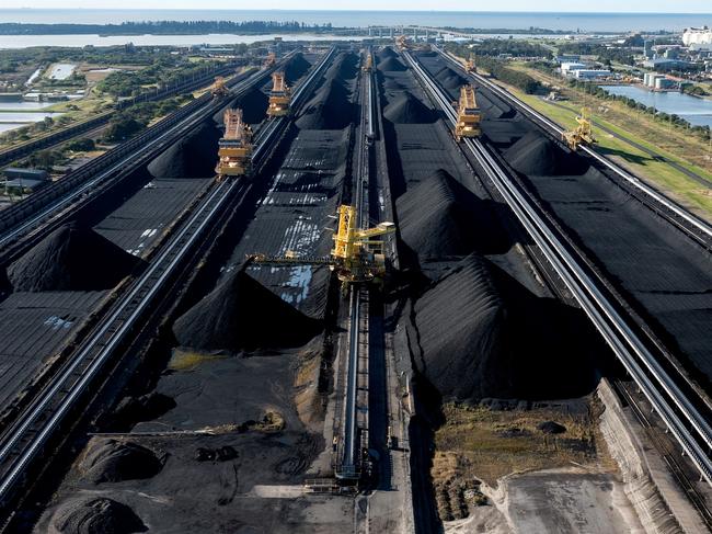 The Newcastle Coal Terminal in Newcastle, New South Wales, Australia, on Friday, May 6, 2022. A coal-mining community that has elected the same political party for more than a century could decide AustraliasÃÂ next governmentÃÂ this month in an election that hasÃÂ divided the nationÃÂ over how to battle climate change. Photographer: Brendon Thorne/Bloomberg via Getty Images