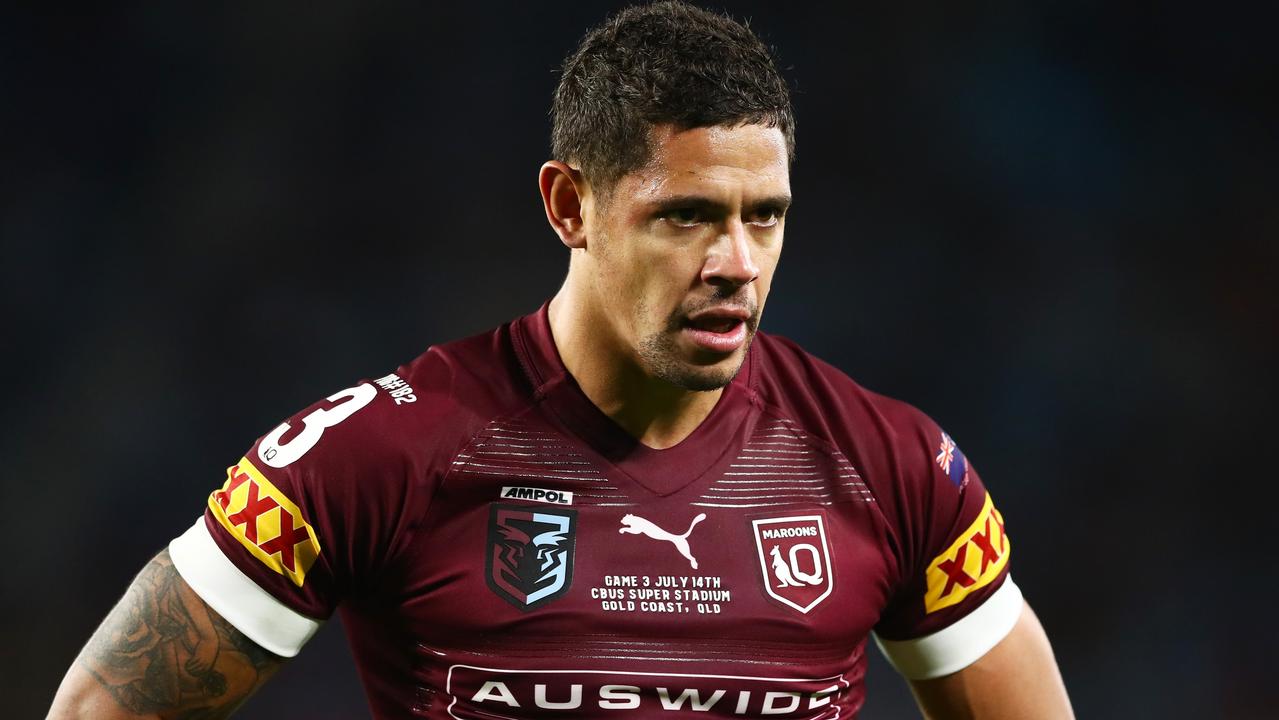 Dane Gagai of the Maroons looks on during game three of the 2021 State of Origin Series between New South Wales and Queensland at Cbus Super Stadium on July 14, 2021 on the Gold Coast. Picture: Chris Hyde/Getty Images