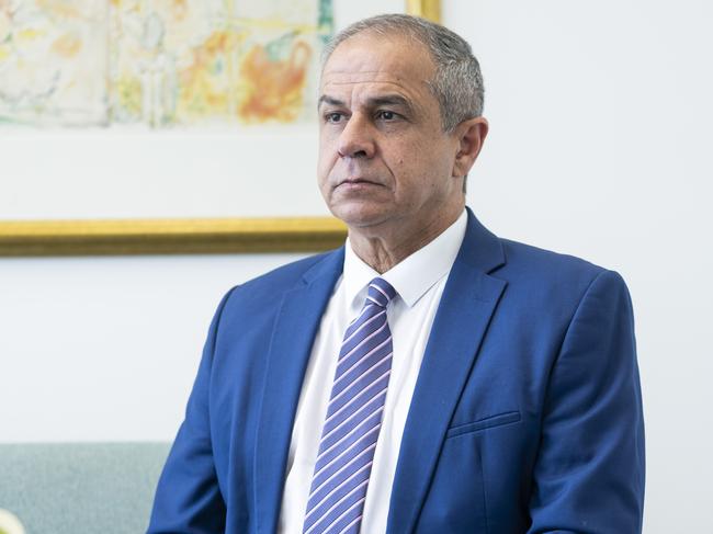 CANBERRA, AUSTRALIA. DECEMBER 22, 2023: Israeli Ambassador Amir Maimon at the Embassy of Israel in Canberra. Picture: Martin Ollman