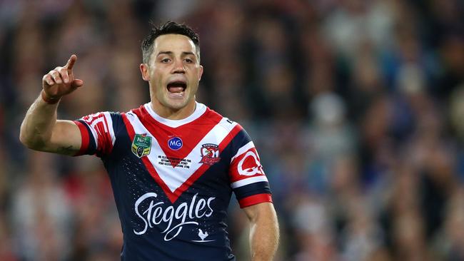 Cooper Cronk will match a 44-year-old record should he and the Roosters triumph. Picture: Getty