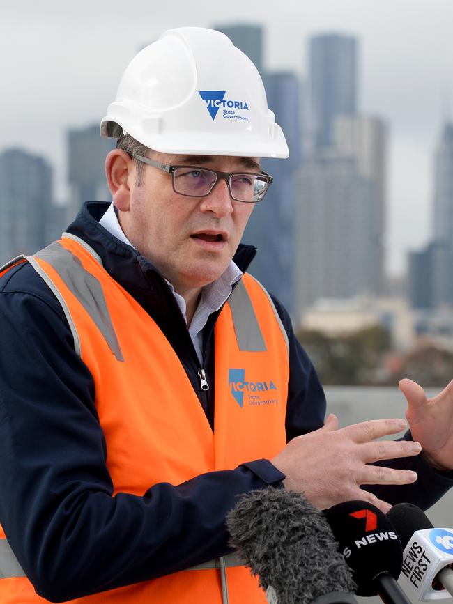 Victorian Premier Daniel Andrews has been on an infrastructure spending spree. Picture: NCA NewsWire