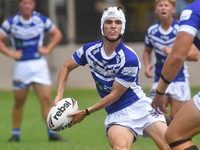 Kirwan High against Ignatius Park College in the Northern Schoolboys Under-18s trials at Brothers Rugby League Club in Townsville. Kynan Purdy. Picture: Evan Morgan