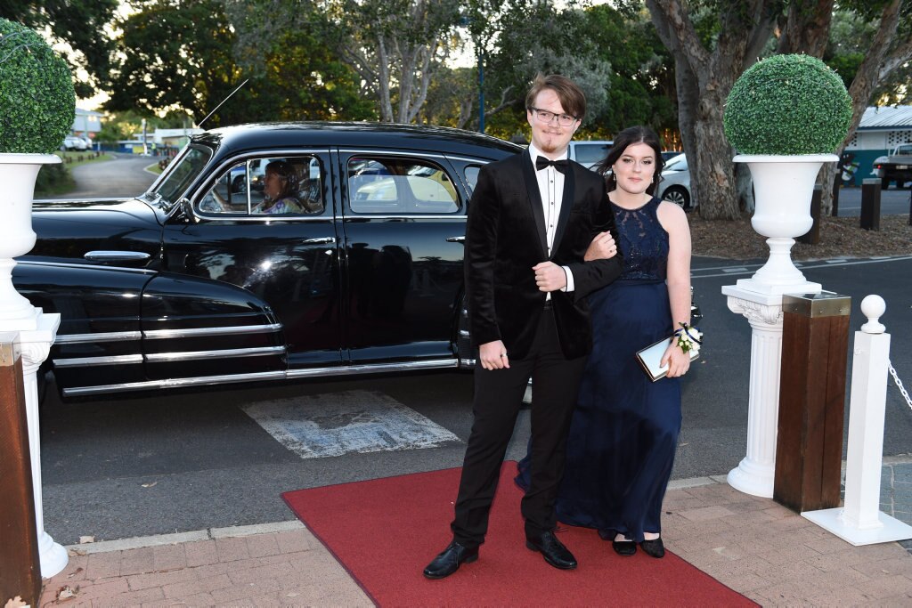 Hervey Bay High formal at the Waterfront - Ben Byrne and Emily Farrant. Picture: Alistair Brightman