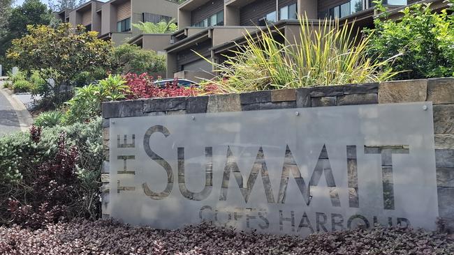 The entrance to The Summit, a high-end residential zone that begins  behind the Big Banana.